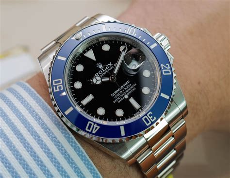 rolex blue submariner white gold review|Rolex Submariner blue bezel price.